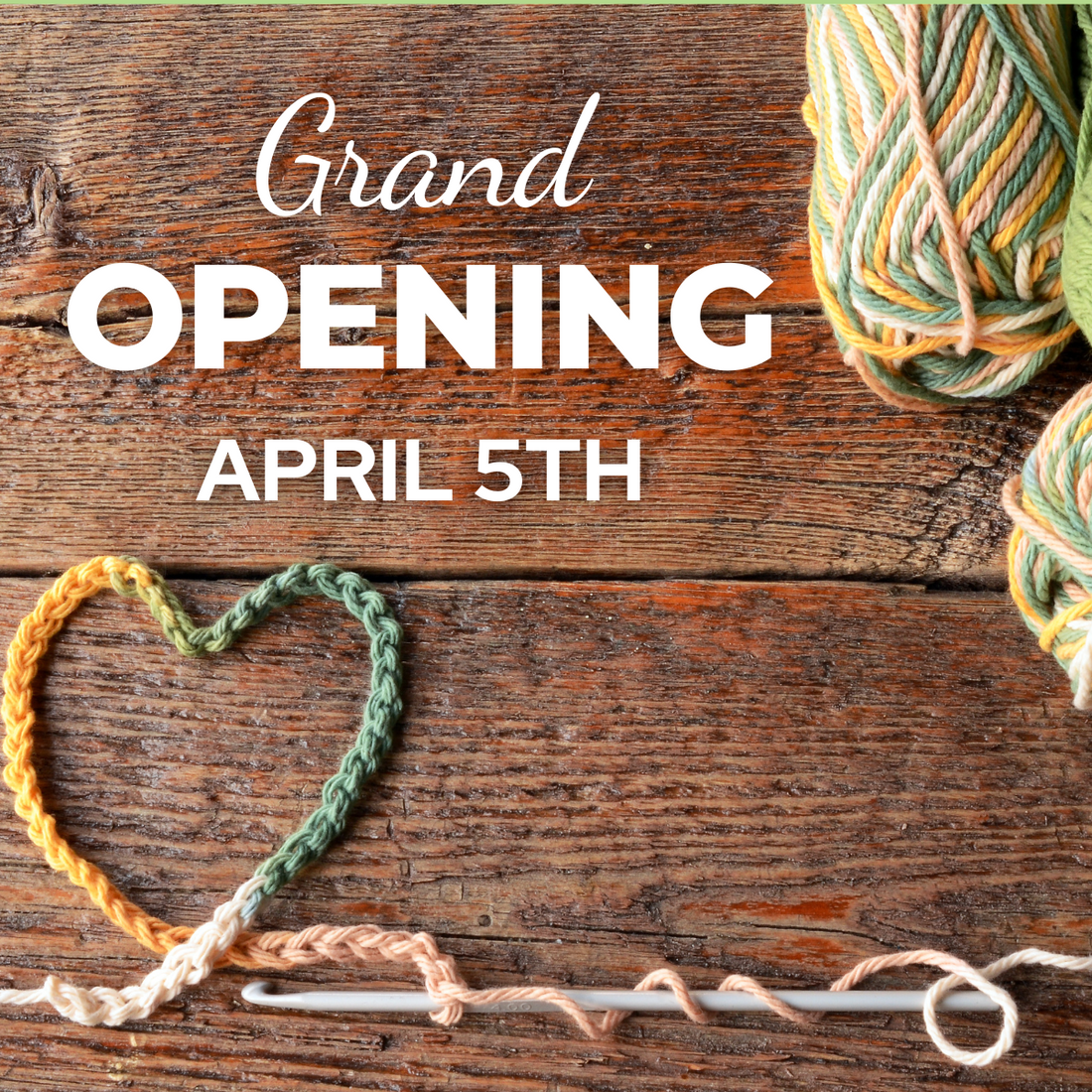 Grand Opening April 5th!