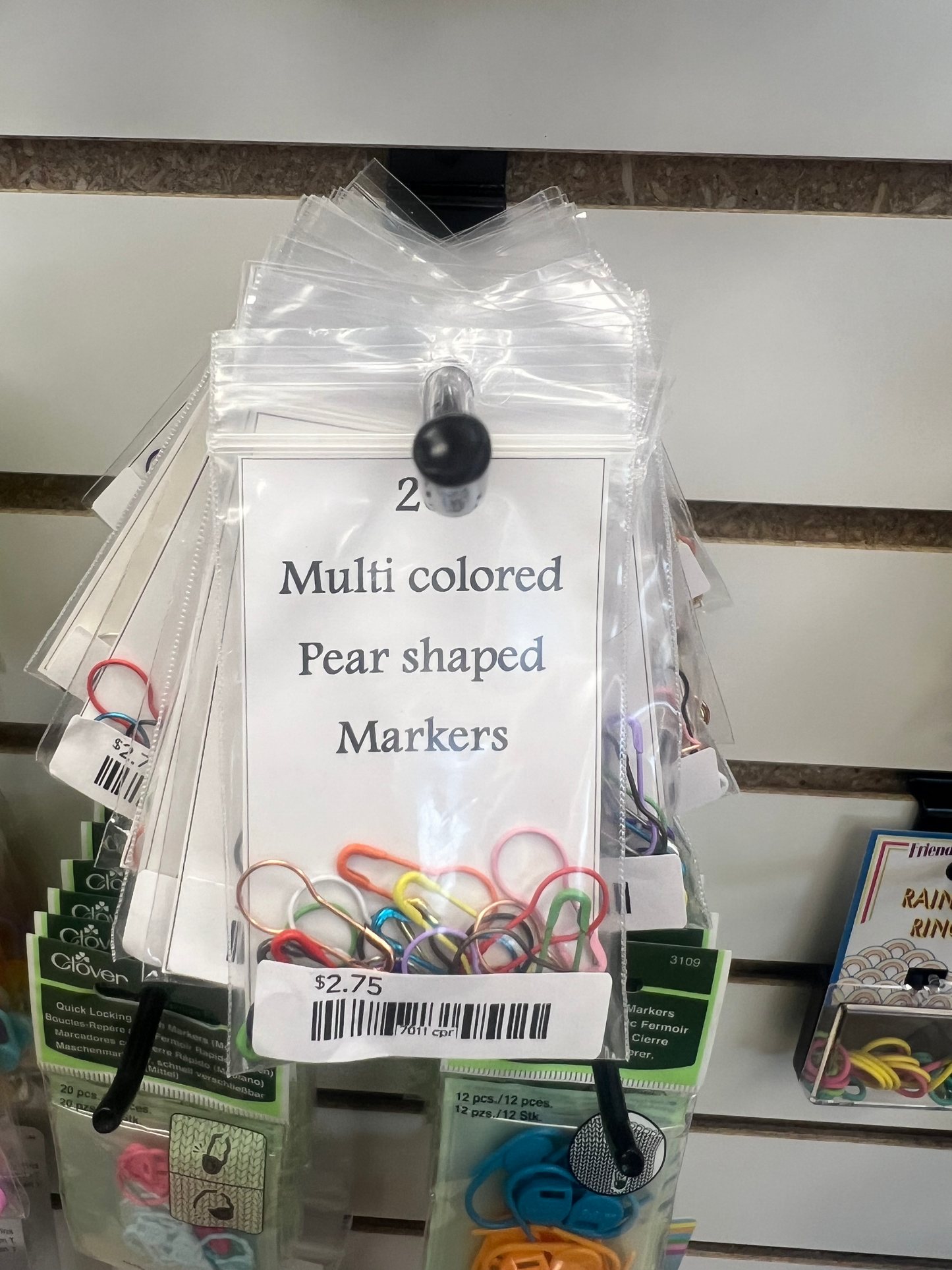 Stitch Markers Multi Color Pear