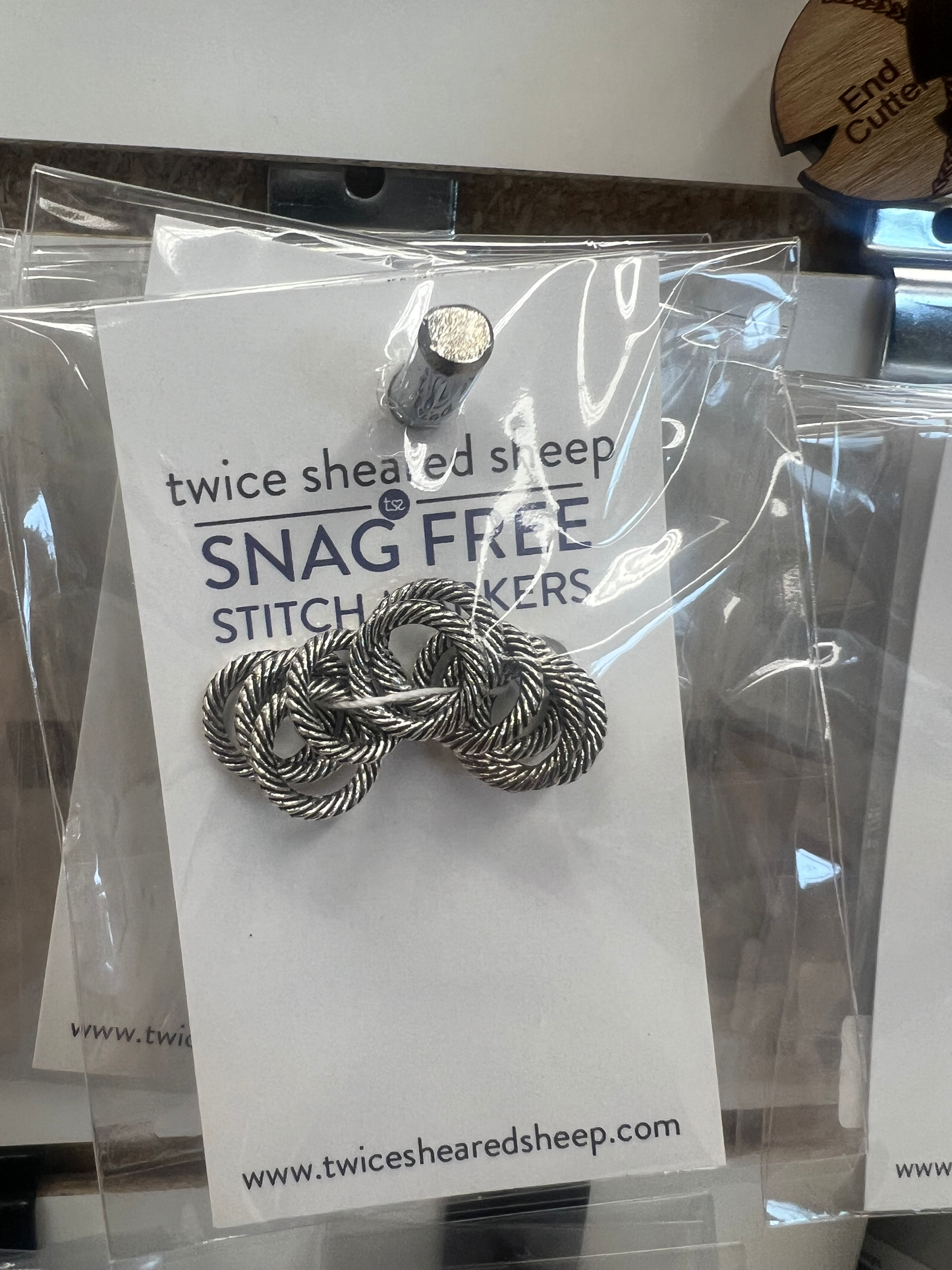 Stitch Markers Braided Lg