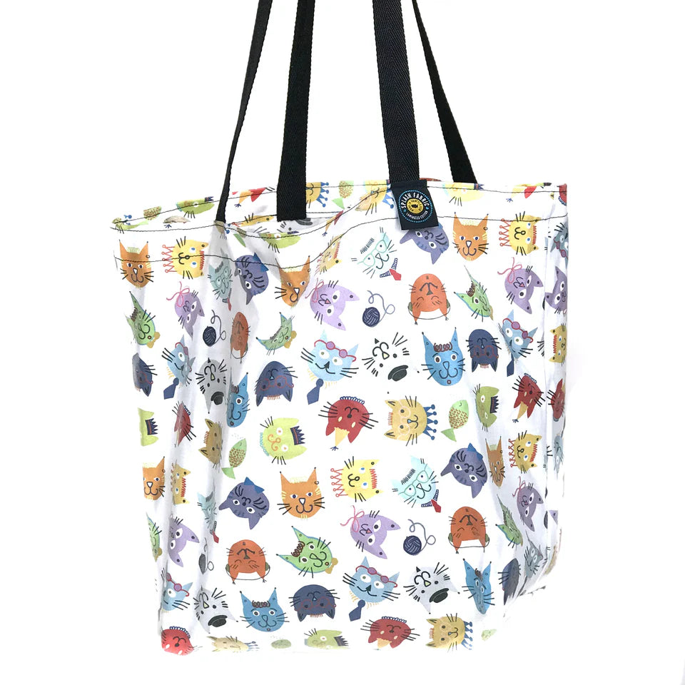 Splash bag market tote cat