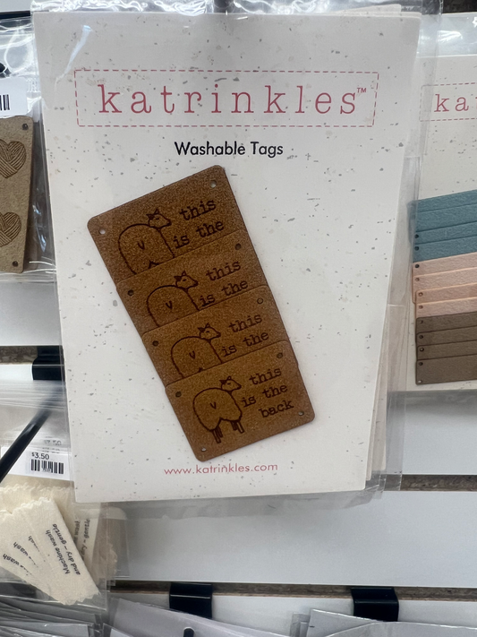 Katrinkles Tools  Wash tags